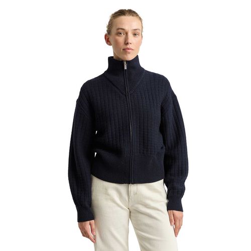 Toorallie Grid Knit Zip Through Jacket